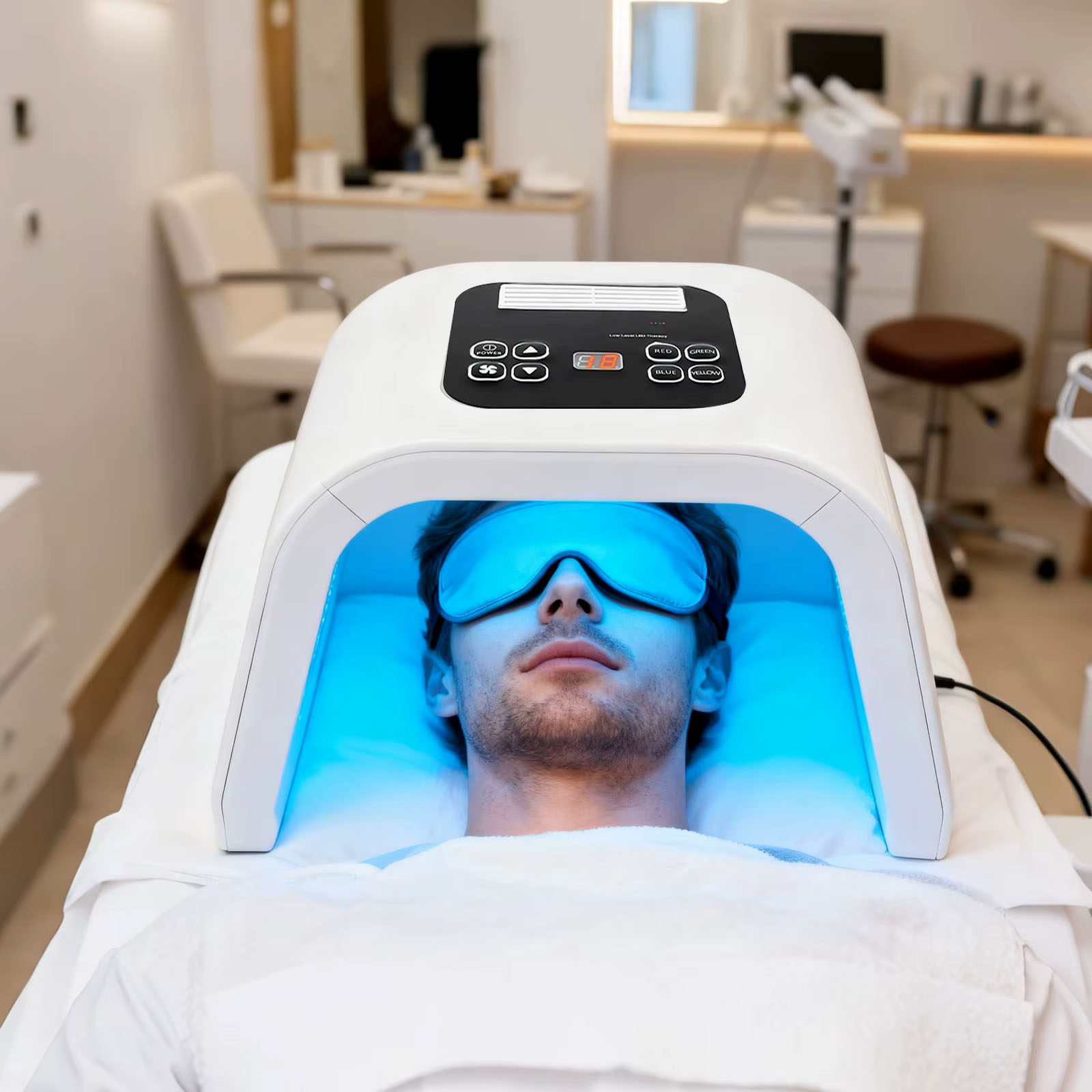 7 színű PDT LED fényterápiás arc/test készülék